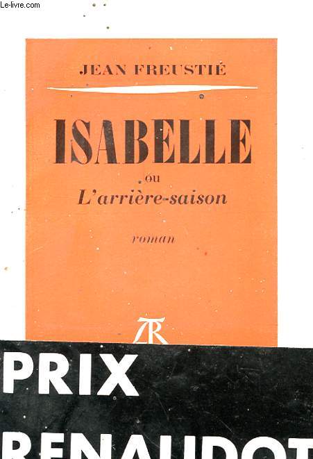 ISABELLE OU L'ARRIERE SAISON