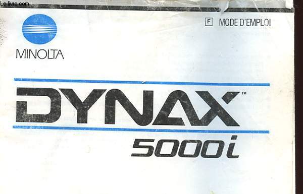 MODE D'EMPLOI - DYNAX 5000 i