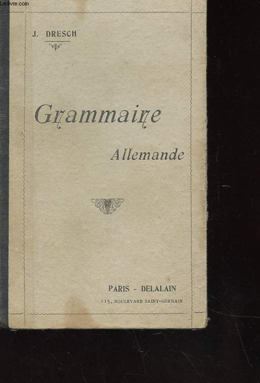 GRAMMAIRE ALLEMANDE