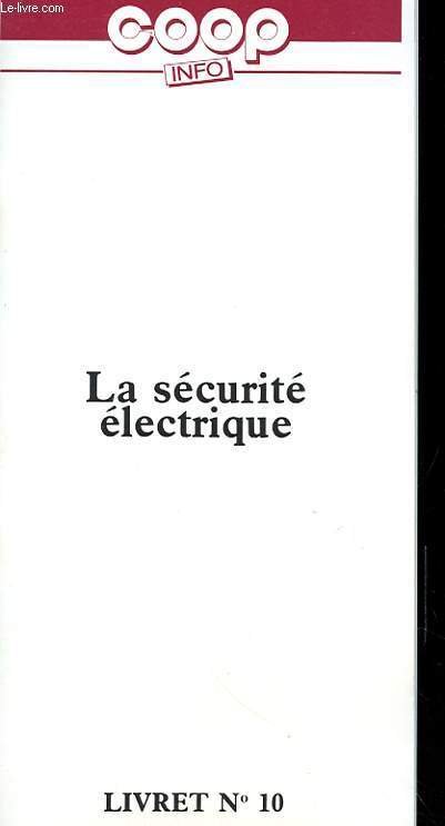 BROCHURE - SECURITE ELECTRIQUE