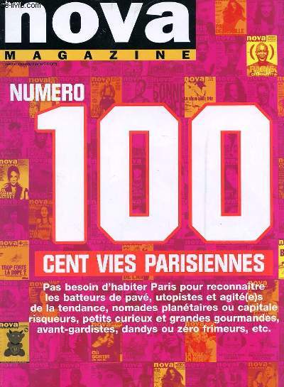 NOVA MAGAZINE - N 100 - AVRIL 2003 - CENT VIES PARISIENNES