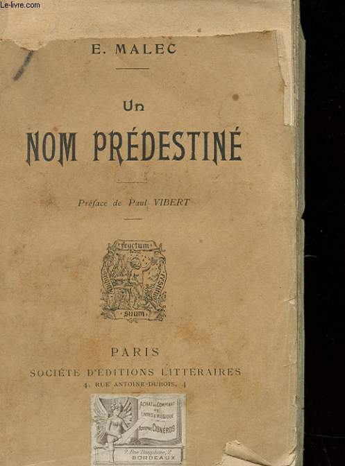 UN NOM PREDESTINE