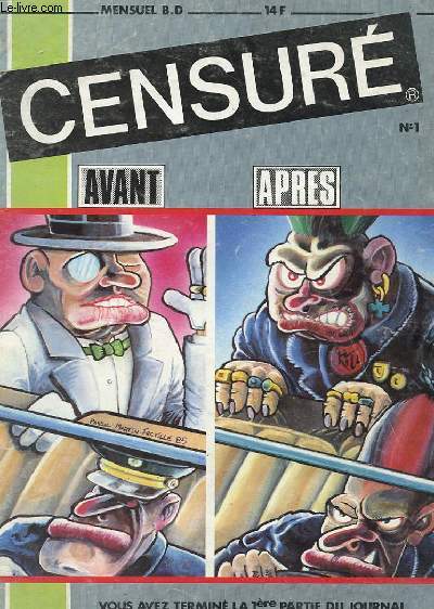 REVUE - CENSURE - MESUEL B.C. - N1 - OCTOBRE 1985