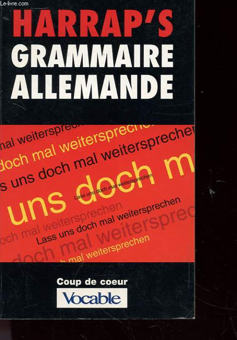 HARRAP'S GRAMMAIRE ALLEMANDE