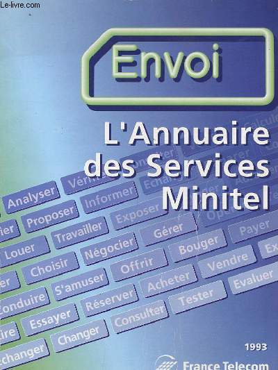 ENVOI - L'ANNUAIRE DES SERVICES MINITEL