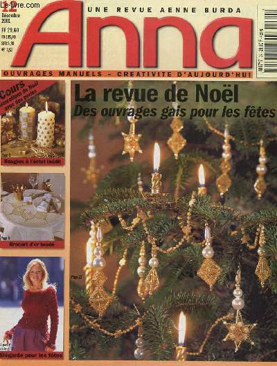 REVUE - ANNA - OUVRAGES MANUELS - CREATIVITE D'AUJOURD'HUI - N12 - DECEMBRE 2001