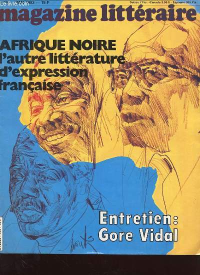 MAGAZINE LITTERAIRE N195 - AFRIQUE NOIRE L'AUTRE LITTERATURE D'EXPRESSION FRAN9AISE