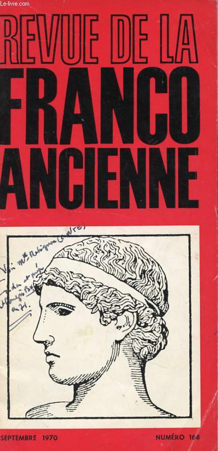 REVUE DE LA FRANCO ANCIENNE N168