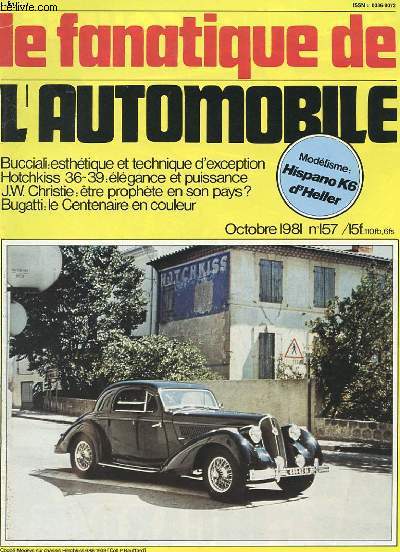 LE FANATIQUE DE L'AUTOMOBILE N157 - MODELISME : HISPANO K6 D'HELLER