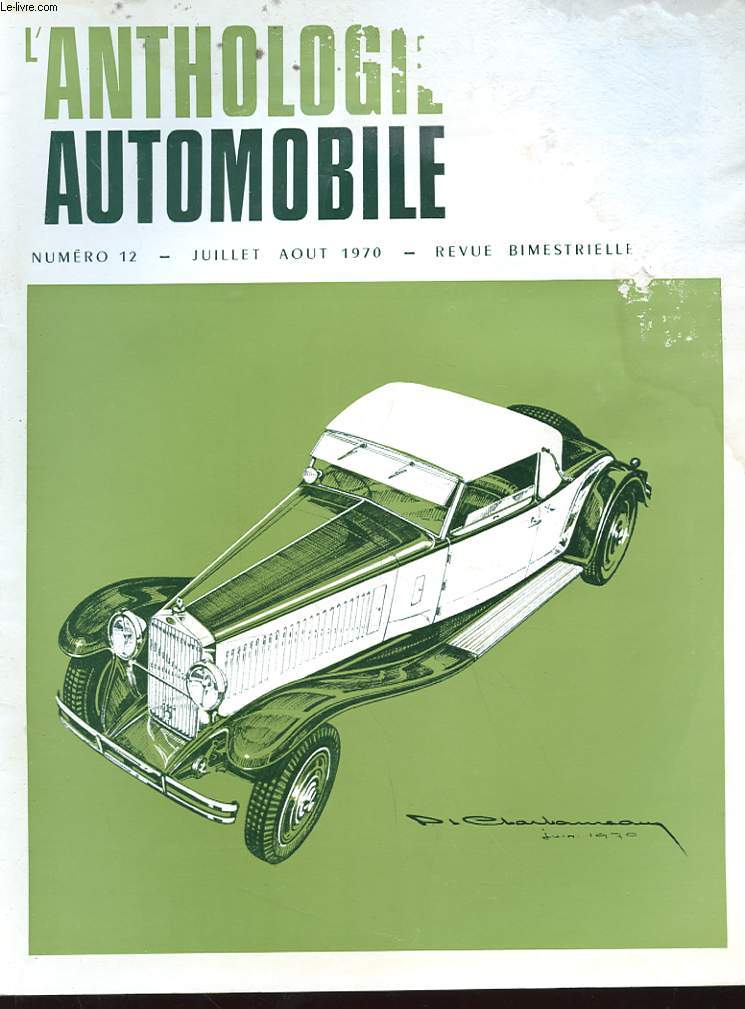 L'ANTHOLOGIE DE L'AUTOMOBILE N12