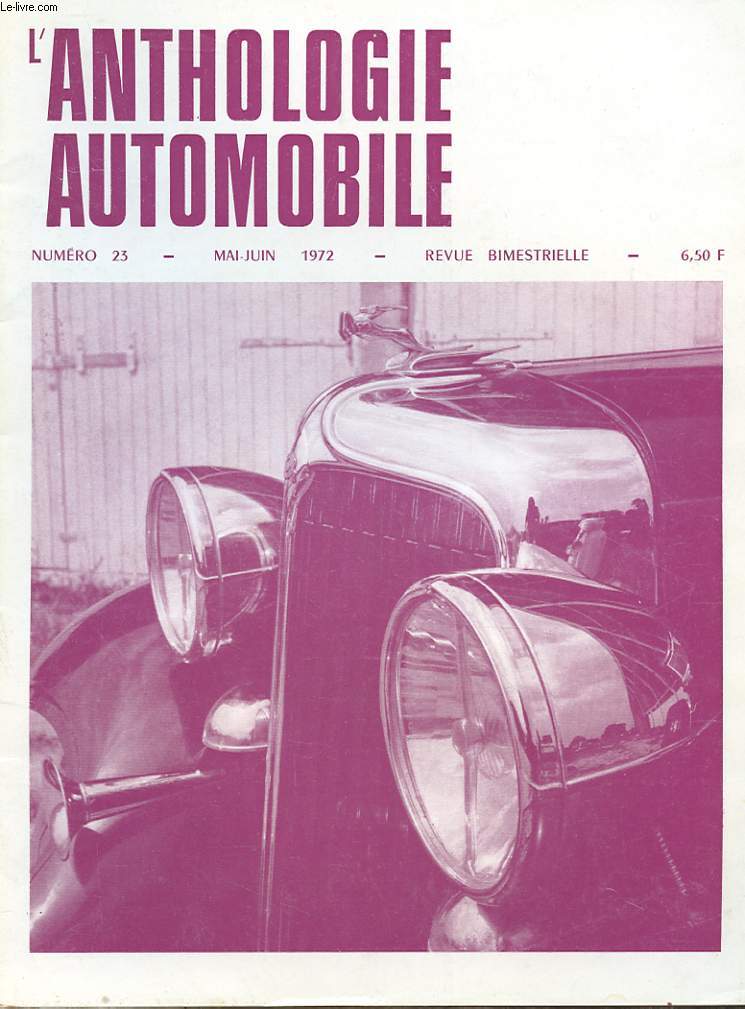L'ANTHOLOGIE DE L'AUTOMOBILE N23