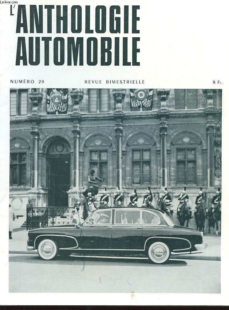 L'ANTHOLOGIE DE L'AUTOMOBILE N29