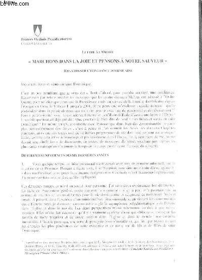 LETTRE A L'ORDRE 