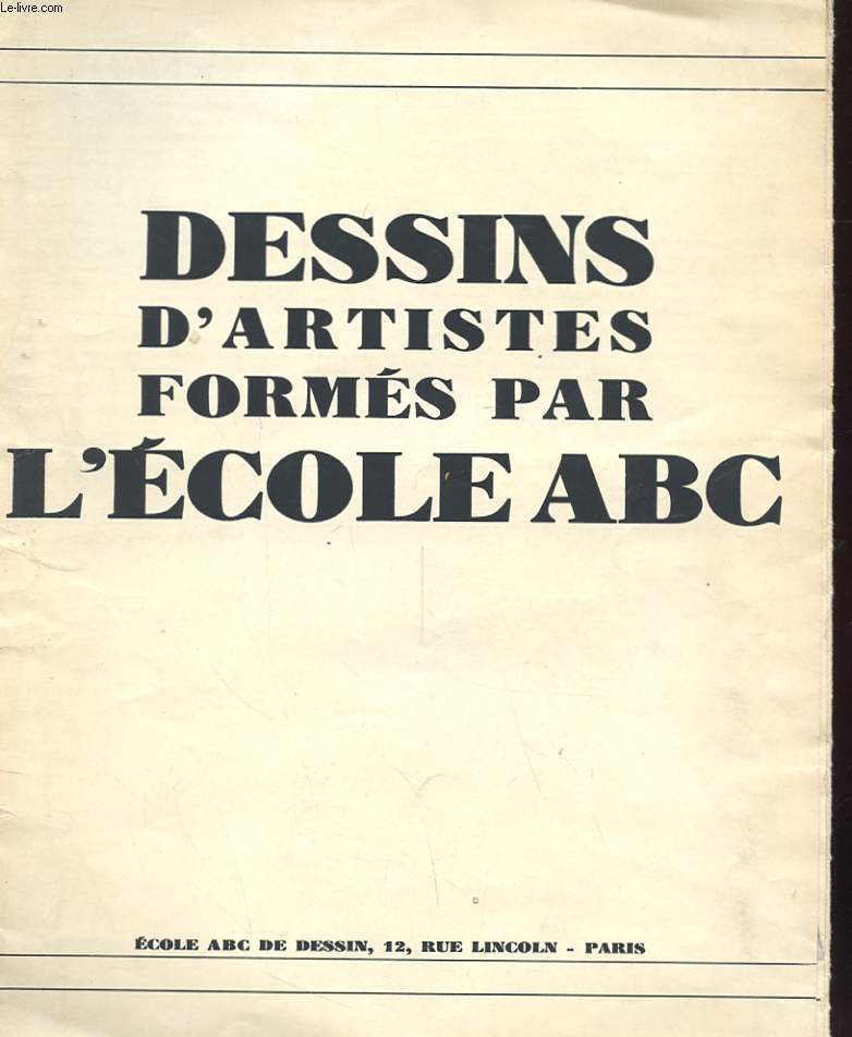 DESSINS D'ARTITES FORMES PAR L'ECOLE ABC