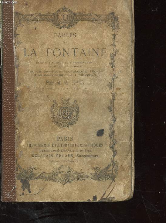 FABLES DE LA FONTAINE LIVRE I A XII