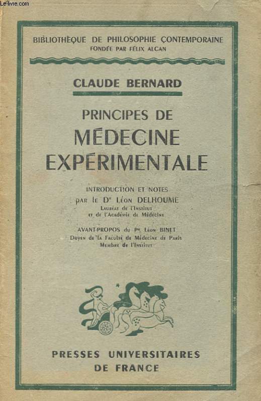 PRINCIPES DE MEDECINE EXPERIMENTALE