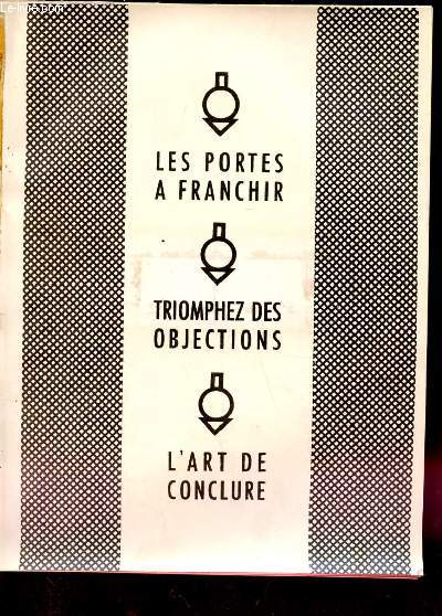 DOSSIER COMPOSE DE 4 DOCUMENTS SUR LE METIER DE VENDEUR ET SES METHODES DE VENTE