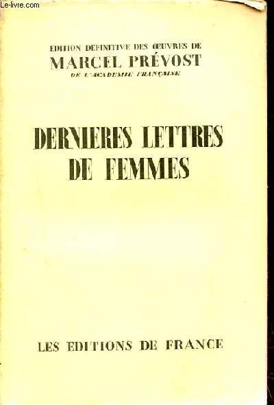 DERNIERES LETTRES DE FEMMES