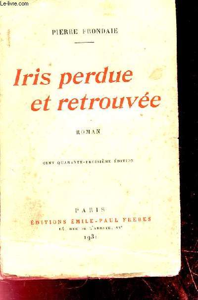 IRIS PERDUE ET RETROUVEE