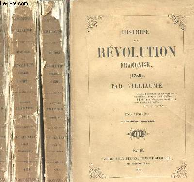 HISTOIRE DE LA REVOLUTION FRANCAISE 1789 COMPLET EN 45 TOMES.