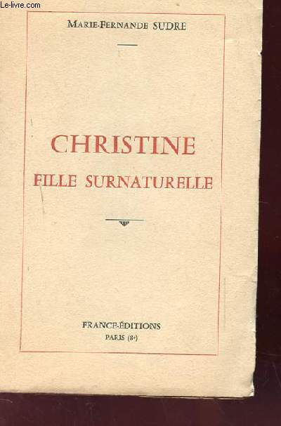 CHRISTINE FILLE SURNATURELLE