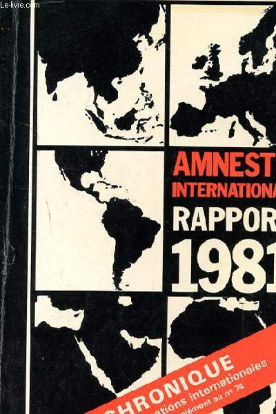 AMNESTY INTERNATIONAL. RAPPORT 1981