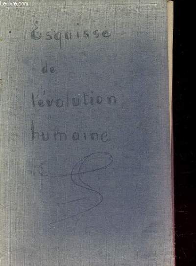 ESQUISSE DE L'EVOLUTION HUMAINE