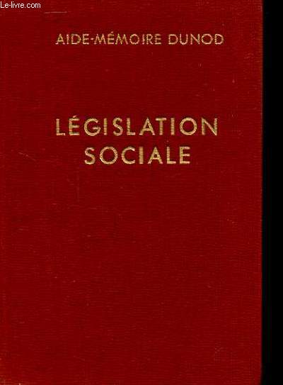 LEGISLATION SOCIALE - 3me dition