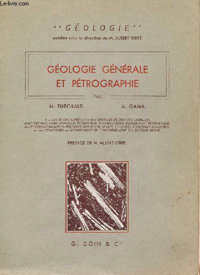 GEOLOGIE GENERALE ET PETROGRAPHIE