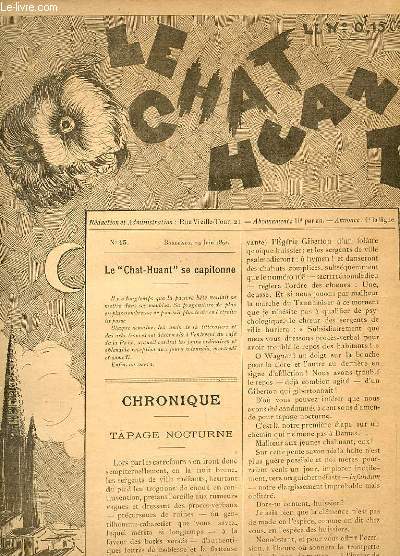 LE CHAT HUANT n°15 (extrait d'ouvrage relié) :Le Chat-Huant se capitonne, Chr... - Photo 1/1
