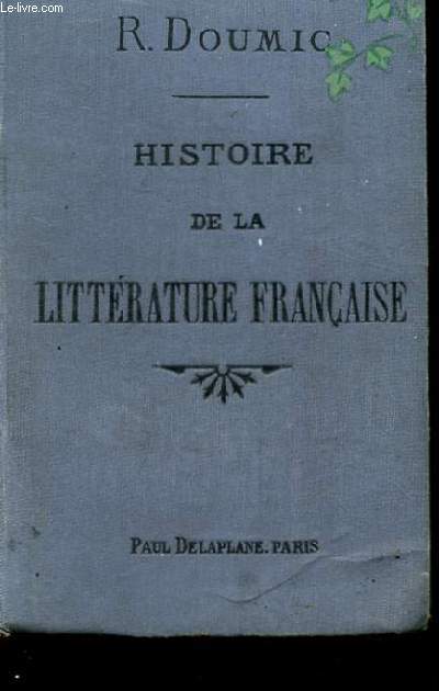 HISTOIRE DE LA LITTERATURE FRANCAISE