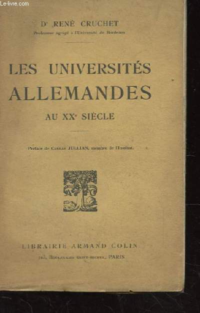 LES UNIVERSITES ALLEMANDES AU XXe SIECLE.