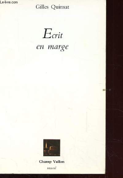 ECRIT EN MARGE