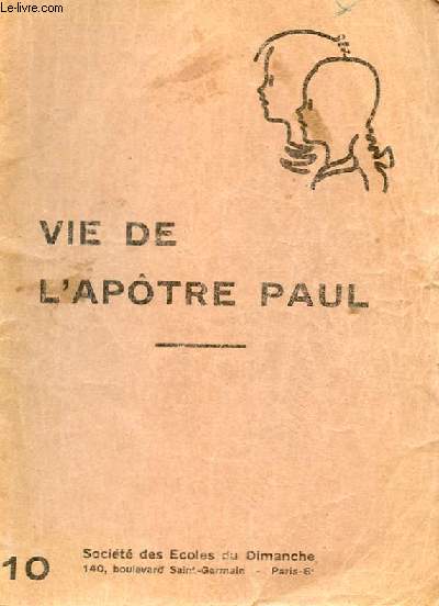 VIE DE L'APOTRE PAUL