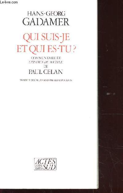 QUI SUIS-JE ET QUI ES-TU?