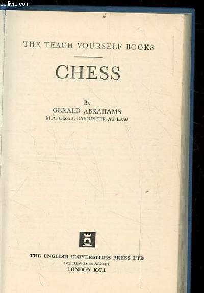 THE TEACH YOURSELF BOOKS. CHESS