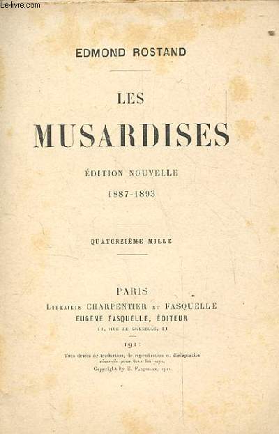 LES MUSARDISES. EDITION NOUVELLE 1887-1893. 14EME MILLE.