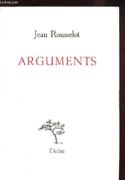 ARGUMENTS POUR L'EMPLOI DU TEMPS