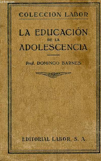 LA EDUCACION DE LA ADOLESCENCIA