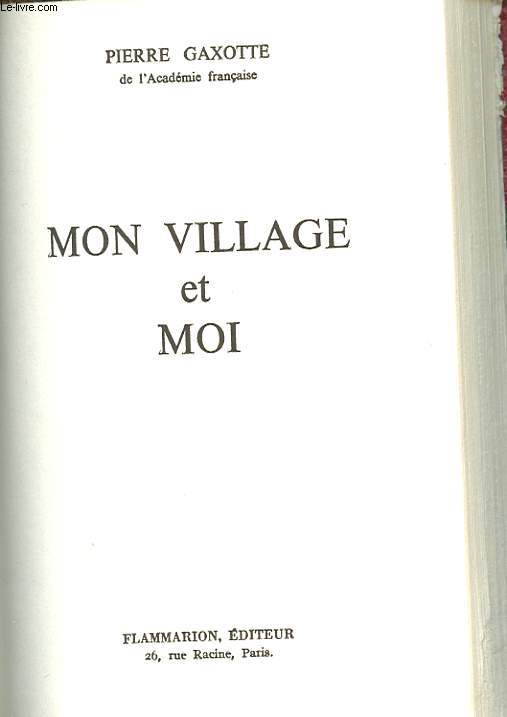 MON VILLAGE ET MOI