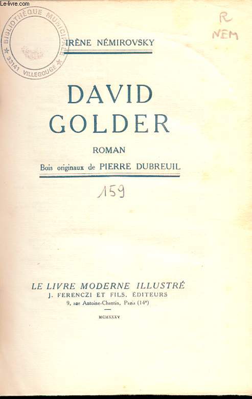 DAVID GOLDER. ROMAN