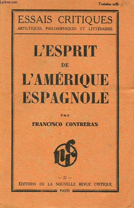 L'ESPRIT DE L'AMERIQUE ESPAGNOLE.