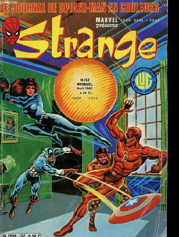 LE JOURNAL DE SPIDER-MAN EN COULEURS. STRANGE N152. L'INVINCIBLE IRON MAN