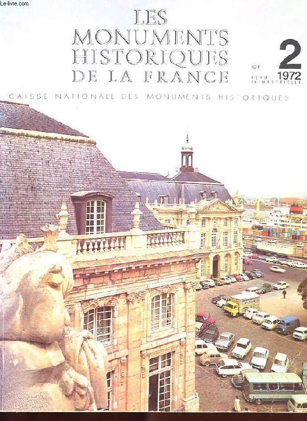 LES MONUMENTS HISTORIQUES DE LA FRANCE. N2. REVUE TRIMESTRIELLE