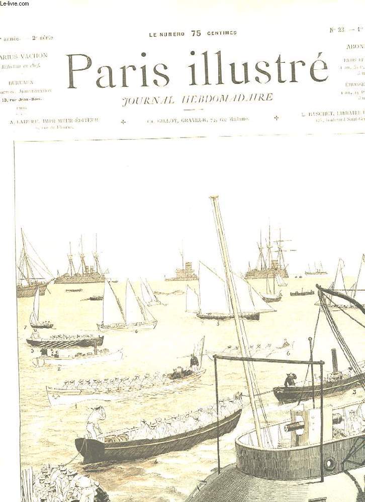 PARIS ILLUSTRE. JOURNAL HEBDOMADAIRE. N23. 5 EME ANNEE. 2EME SERIE. LA FLOTTE FRANCAISE