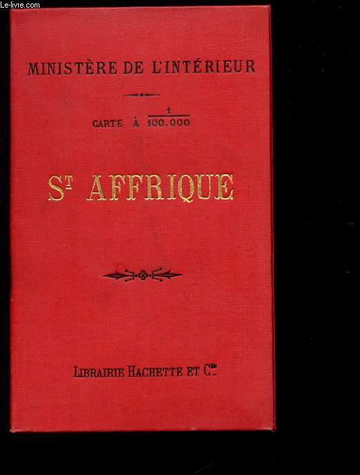 ST AFRIQUE. CARTE A 1 / 100 000. FEUILLE XVIII-33