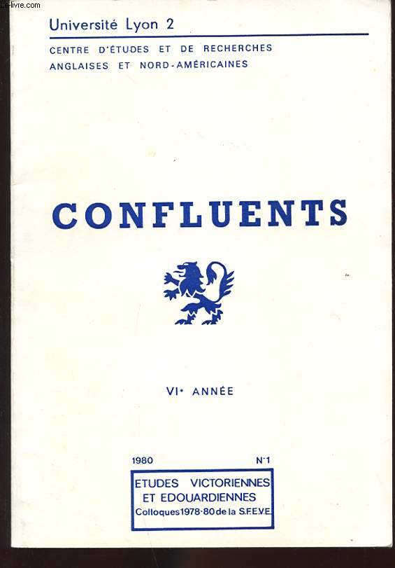 CONFLUENTS N1. VI ANNEE. 1980