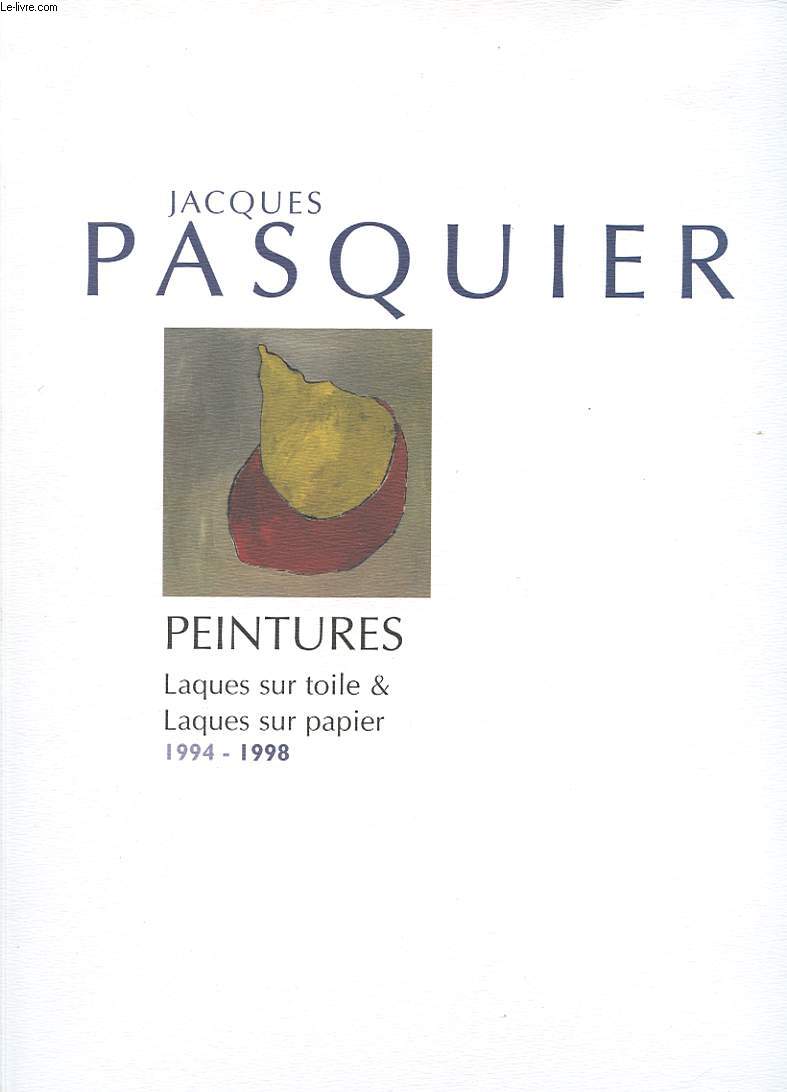 PEINTURES. LAQUES SUR TOILE ET LAQUES SUR PAPIER. 1994-1998