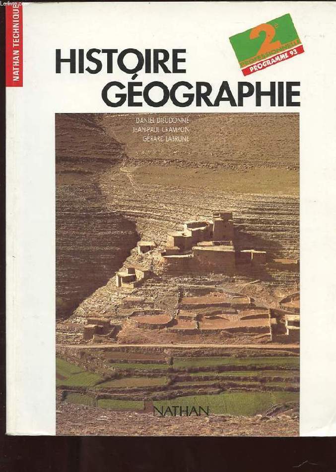 HISTOIRE GEOGRAPHIE. 2e PROFESSIONNELLE. PROGRAMME 93
