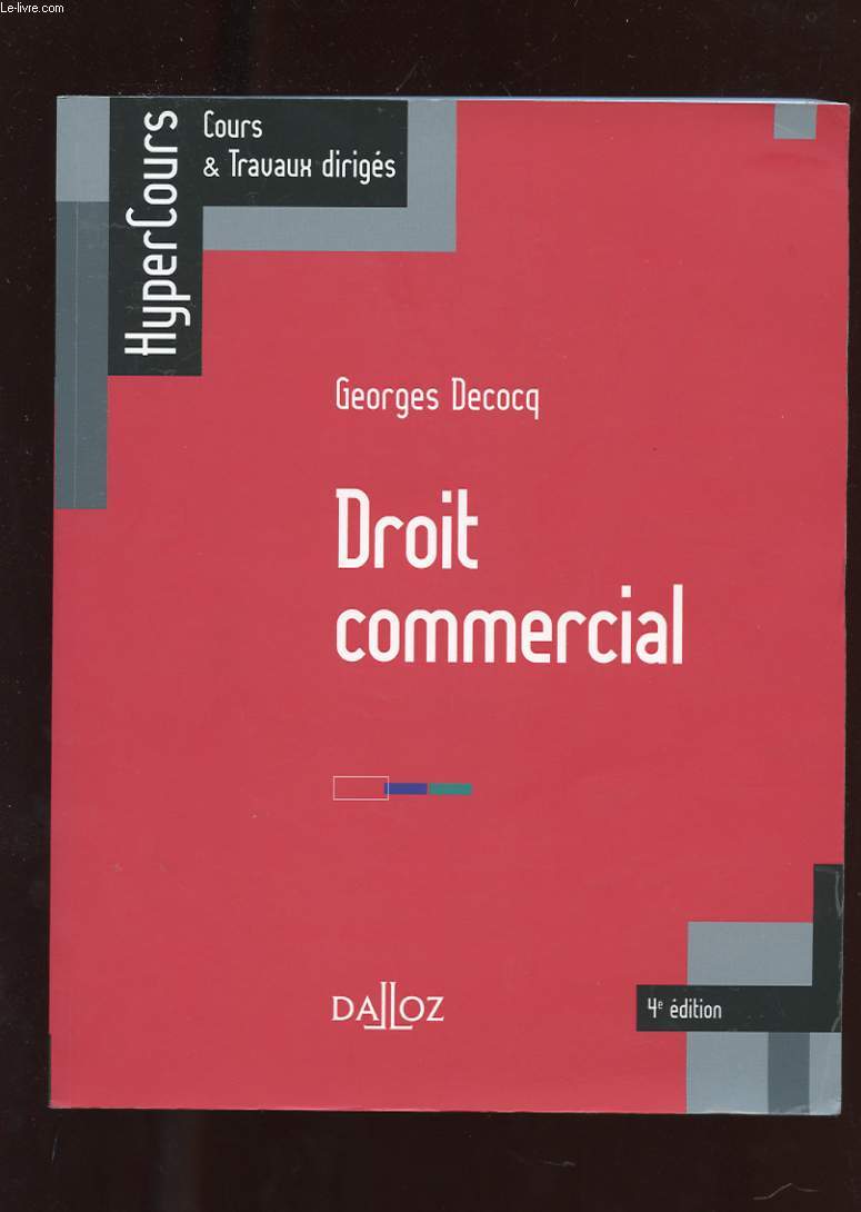 DROIT COMMERCIAL.